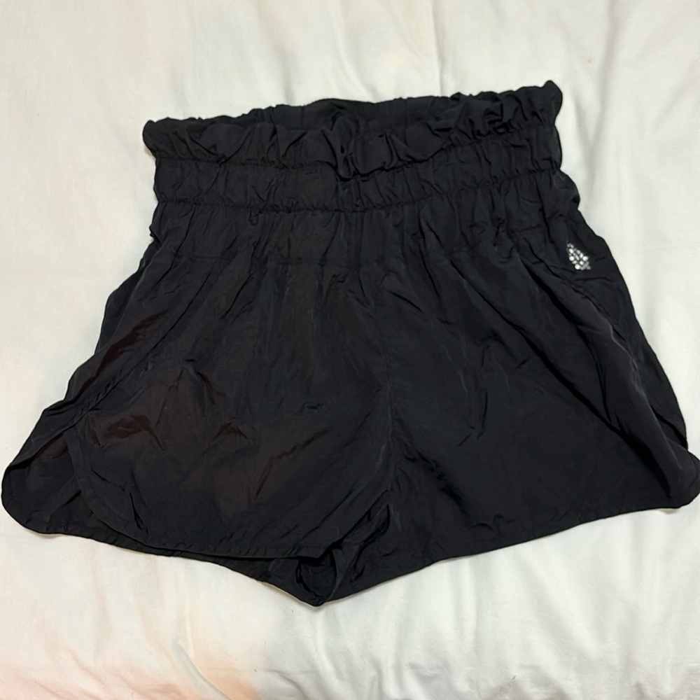 Free people black running shorts